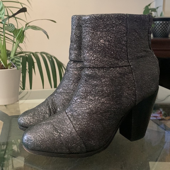 rag & bone Metallic Gunmetal Newbury Boot - Picture 7 of 12